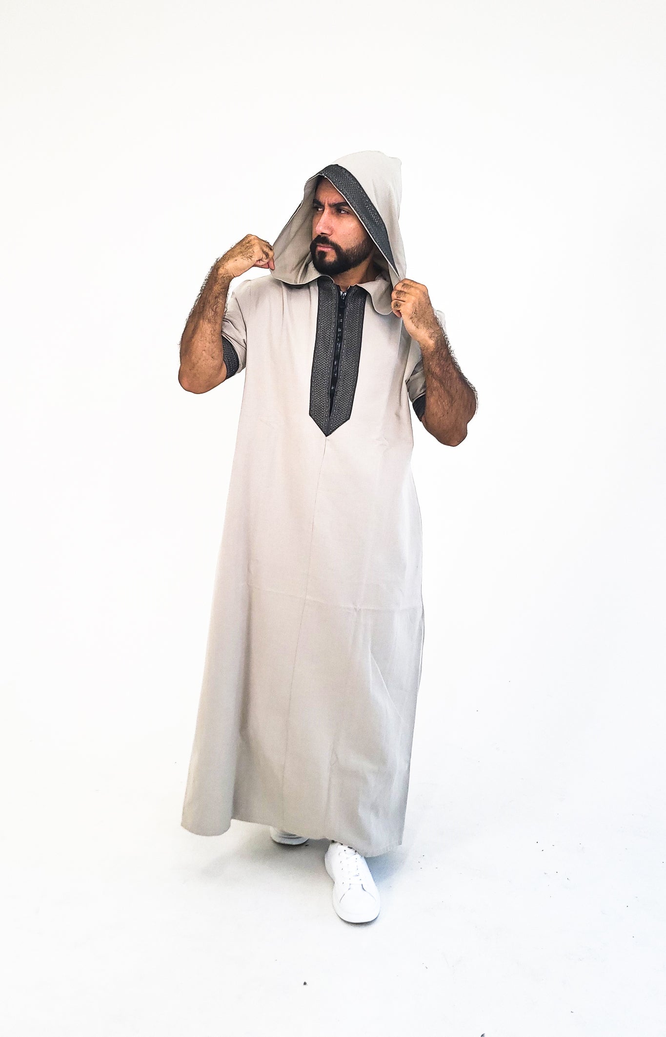 Light Grey ( Grey Concrete Border - Short Sleeve )