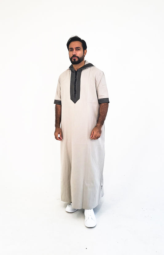 Light Grey ( Grey Concrete Border - Short Sleeve )